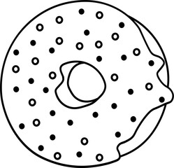 Doughnut Outline Icon
