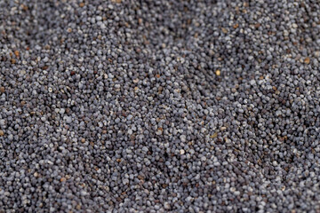 a close-up of a pile of poppy seeds used in cooking