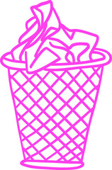Pink bin