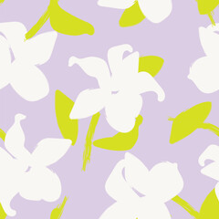 Pastel Abstract Floral Seamless Pattern Design