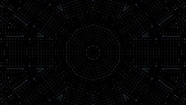 Abstract Kaleidoscope pattern with full colors. Magic mandala. 4k	