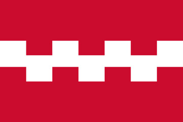 Obraz premium Flag of Buren Municipality (Gelderland or Guelders province, Kingdom of the Netherlands, Holland)