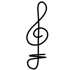 Fototapeta premium Music Note Doodle 