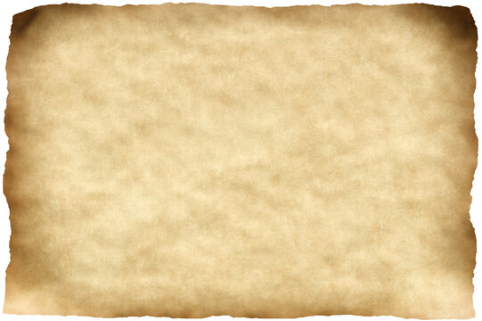 Old Vintage Grungy Paper Sheet With Rough Edges