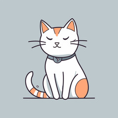 Meow Cat cartoon kitty meow kitten illustration