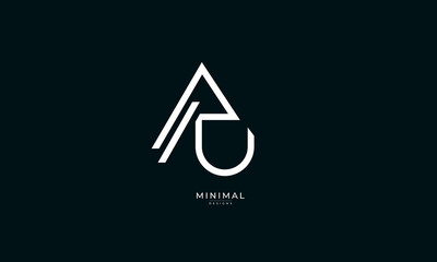Monogram icon logo UA