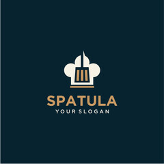 Spatula logo design with  chef inspiration