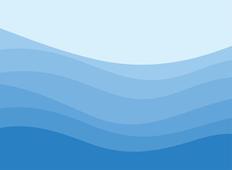 Obraz premium Blue Wave Abstract Background Design For Presentation Printing Paper Template Pattern 