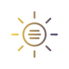 sun gradient icon