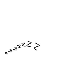 Sleep zzzz doodle symbol