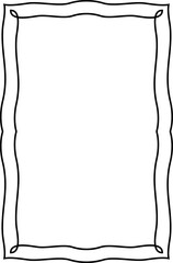 vector frames black on a white background