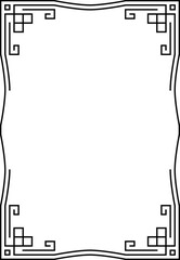vector frames black on a white background