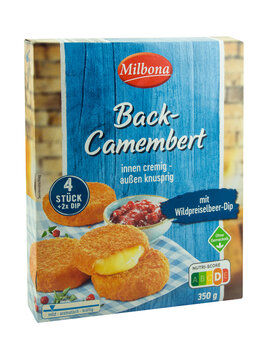 Milbona Back-Camembert mit Wildpreiselbeeren Dip