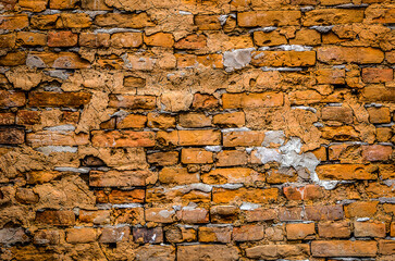 abstract background: old brick wall