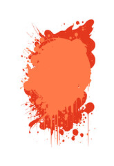 red blots isolated on a white background