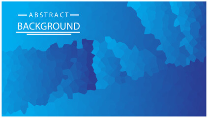 Banner of abstract geometrical background Sapphire color. Random pattern background. Texture Sapphire color pattern background. Geometric design. Colorful gradient mosaic background. 