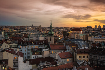 Fototapeta na wymiar Praga Città Repubblica Ceca
