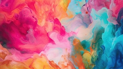 Abstract watercolor paint background. Generative AI - obrazy, fototapety, plakaty