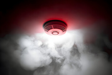 Smoke detector blinking, Generative AI