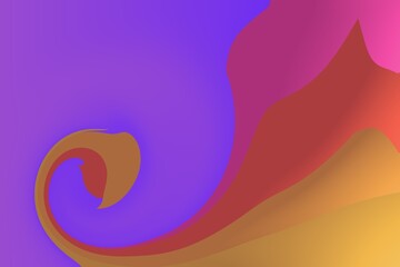 Obraz premium Modern colorful flow poster design liquid shape color paint colorful moving simple blob