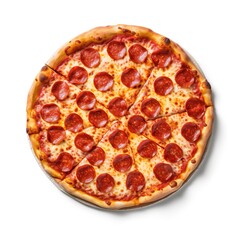 Pepperoni pizza created with Generative AI