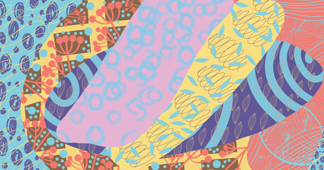 colorful background with circles