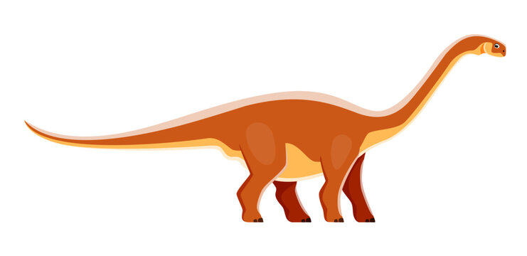 Cartoon Cetiosaurus dinosaur character, cute dino or Jurassic reptile, vector kids toy. Cetiosaurus dinosaur character or extinct sauropod reptile lizard, cartoon figure for children paleontology