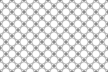 Abstract Seamless Geometric Checked Lacy Pattern.