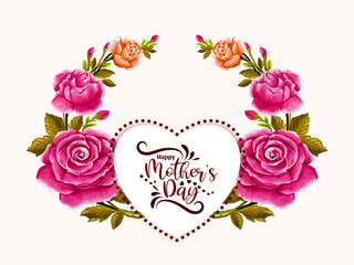 Happy Mother's Day celebration flower greeting background