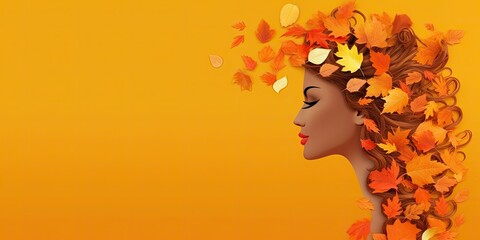 autumn leaf, autumn accessories with generative ai

