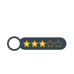 Three Rating Stars Vector