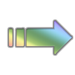 Cute Simple Colorful sign, Arrow icon
