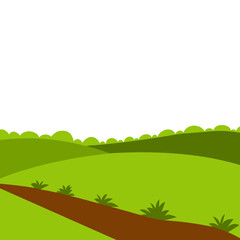 Obraz premium Hill Landscape Scenery 