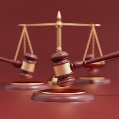 3d rendering law concept picture