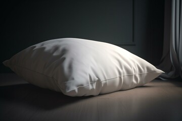 Fototapeta na wymiar 3D-rendered white pillow mockup. Generative AI