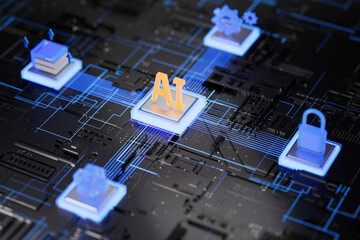 3d rendering cloud data concept picture