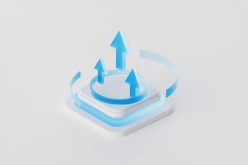 3d rendering cloud data concept picture