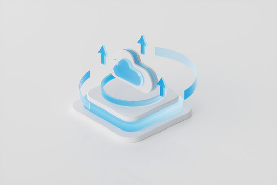 3d rendering cloud data concept picture