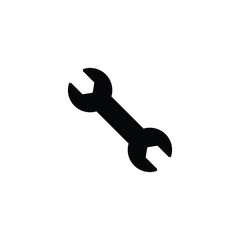 Wrench icon design with white background stock illustration