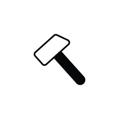 Rammer icon design with white background stock illustration