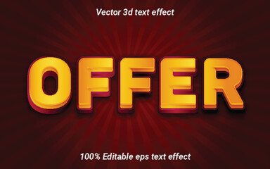 Offer EPS Vector 3D Text Effect. 