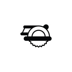 Circle Saw icon design with white background stock illustration
