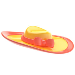 Straw hat 3D Icon