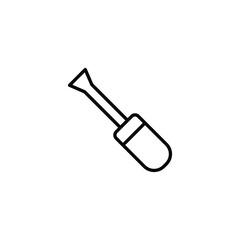 Screw Driver icon design with white background stock illustration