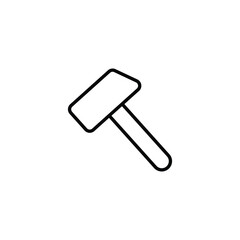 Rammer icon design with white background stock illustration
