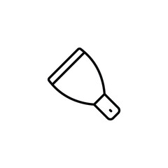 Trowel icon design with white background stock illustration