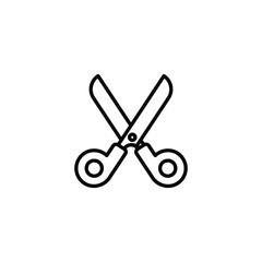 Scissor icon design with white background stock illustration