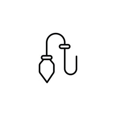 Conctruction Level icon design with white background stock illustration