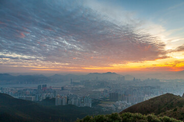 Kowloon Peak at Sunset