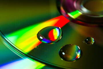 Wassertropfen auf CD